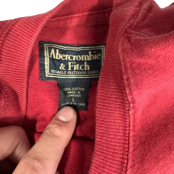 Abercrombie & Fitch Spell Out Muscle Fit Long Sleeve Tee - Picture 7 of 7